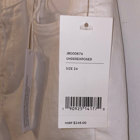 NWT!! J Brand Distressed Mid Rise Skinny Capri Jeans Underexposed Size 24 - Picture 8 of 16